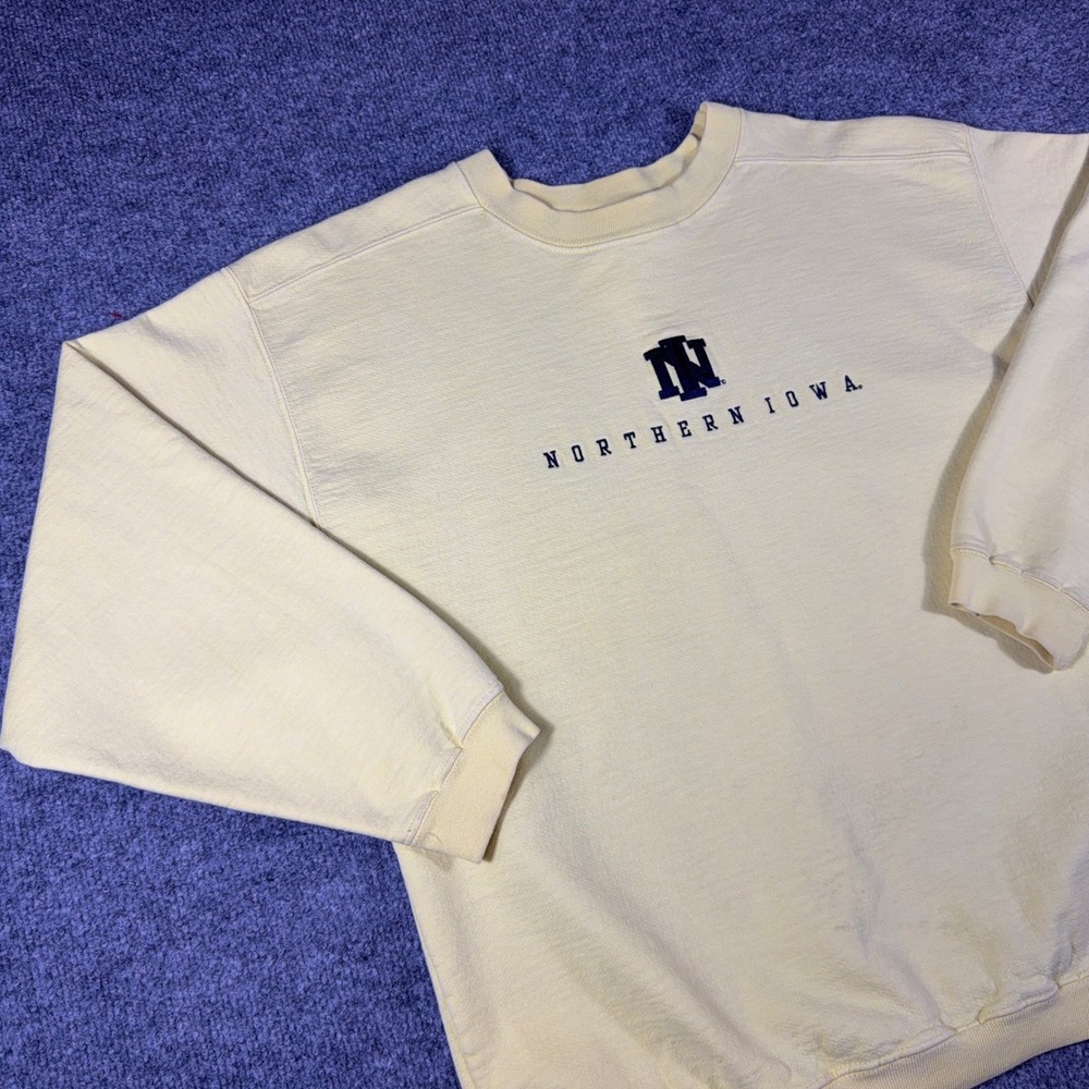 Vintage Northern Iowa Panthers Cotton Exchange Sweatshirt USA Made L